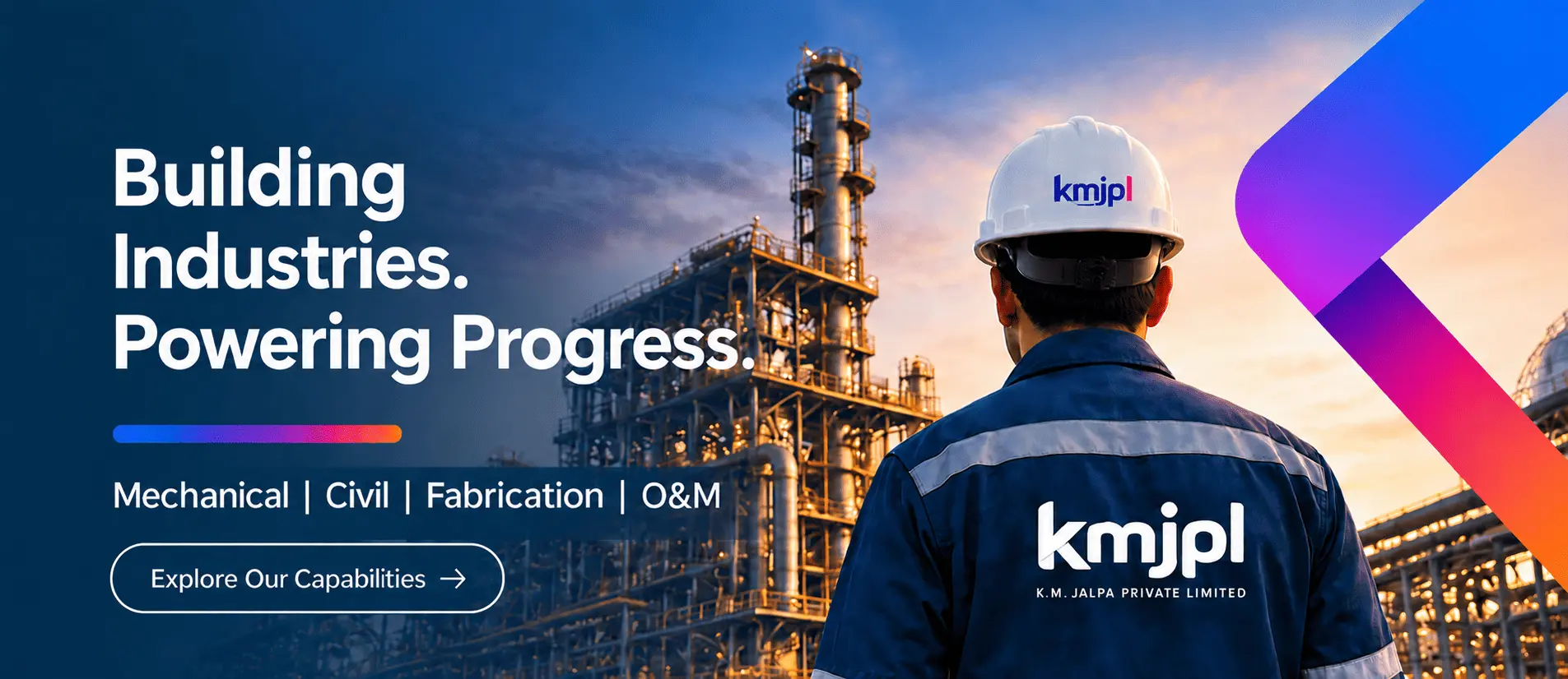 K.M. Jalpa Private Limited — mechanical, civil and O&M contracting for power and steel plants