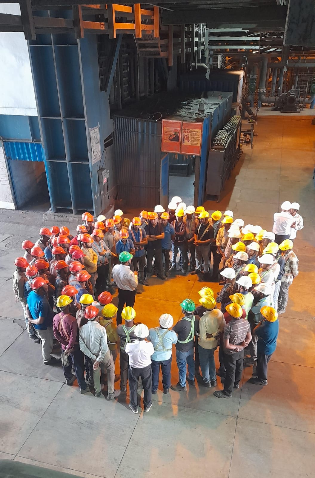 KMJPL site team carrying out mechanical fabrication work at an industrial project