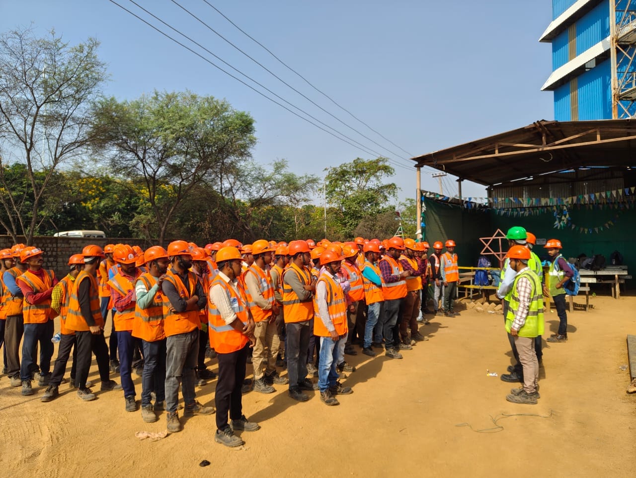 KMJPL management and engineering team reviewing work at site